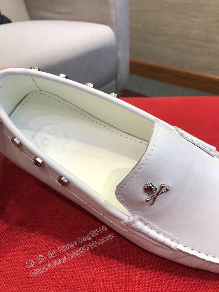 philipp plein男鞋 官網1:1 進口牛皮 菲利普PP休閒鞋  jpx1429